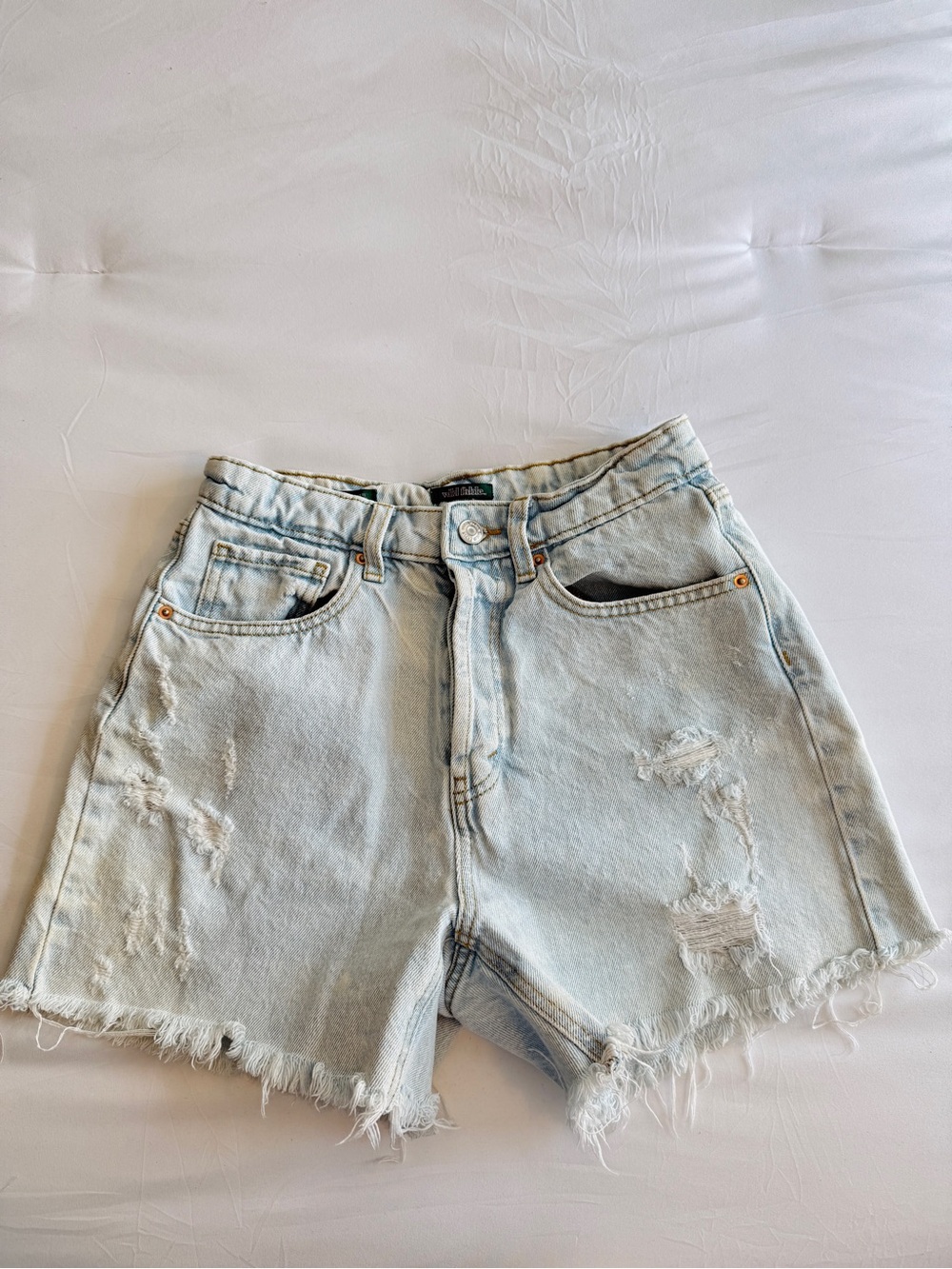 wild fable Light Wash Distressed Denim Shorts